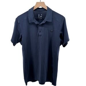 Arc'teryx Captive Polo Shirt Mens Medium Navy Blue Short Sleeve Gorpcore Outdoor